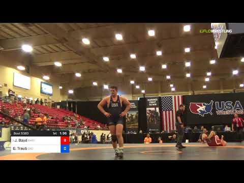 2018 Marine Corps US Open/UWW Junior Freestyle 97 Quarters - Jake Boyd (OKRTC) Vs. Gary Traub (OSC