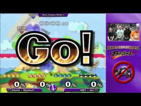Birmingham Brawl 5 Melee Doubles - Dezno+Myztek (Red) vs. J00t+Iori (Blue)
