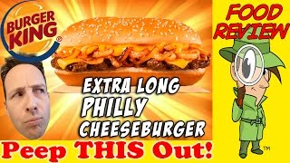 Download lagu Burger King® | Extra Long Philly Cheeseburger Review! Peep THIS Out! mp3