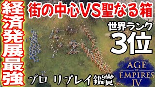時代2経済発展 VS 時代3聖なる箱 どっちが強いのか！？【マリ vs アッバース朝, RtW Wood wall, Age of Empires 4, AOE4 ゲーム実況】