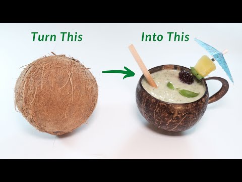How to Make a Coco Cup from a Coconut