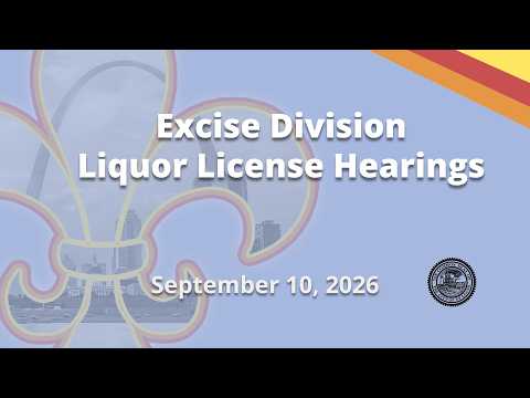 Excise Division Liquor License Hearing - September 10, 2026