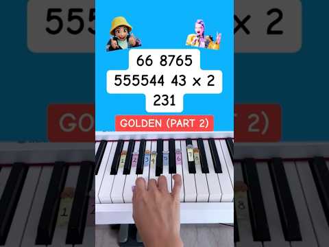 Golden - Huntrix (KPop Demon Hunters) #easypianotutorial