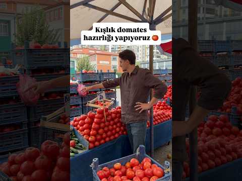 Kışlık domates hazırlığı yapıyoruz 🍅