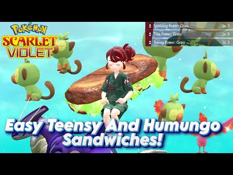How To Make ALL Sparkling Teensy And Humungo Sandwiches In Pokemon Scarlet and Violet!