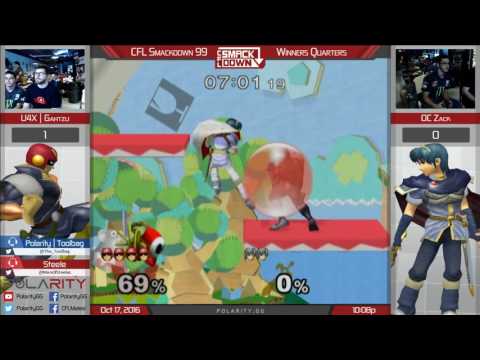 CFL Smackdown 99 Melee - U4X Gahtzu (Falcon) vs OC Zack (Marth) - Winners Quarters
