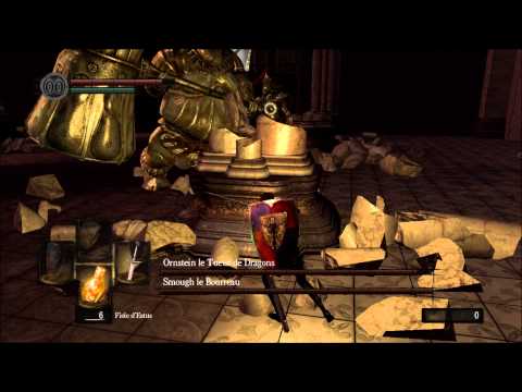 Dark Souls - Ultra Hardcore Run (part 39) ORNSTEIN & SMOUGH - FAST ROLL TRY 1 (FAIL)