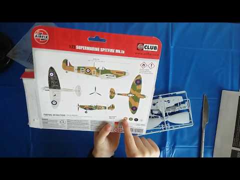 Unboxing the Airfix supermarine spitfire MK.1a (First impressions)
