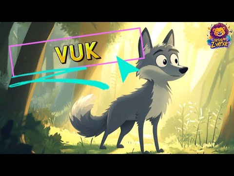 Pesma o vuku 🐺 | Svi beže kad vide vuka! 🎶 | Dečije pesme | Vesele Zverke