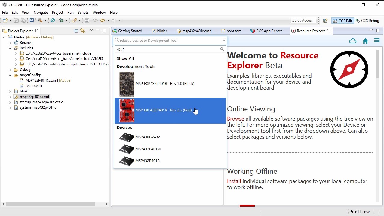 Getting Started with Code Composer Studio v6.2