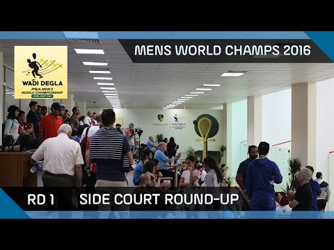 Squash: Men's World Championships 2016 - Rd 1 Side Court Roundup