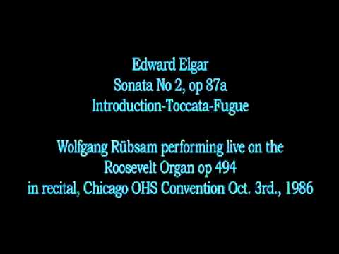 Edward Elgar Sonata No 2 op 87a - Roosevelt organ op 494