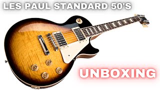 Video thumbnail for Gibson Les Paul Standard 50's Tobacco Burst Unboxing | Playthrough by Hollywood Rare Guitars