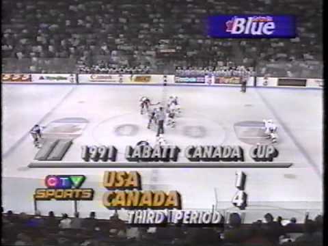 1991 Canada Cup , 1 Final Game , Canada-USA (5)
