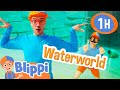 Blippi Explores A Water Park Blippi Treasure Hunt Educational Videos For Kids