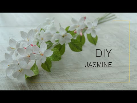 How to make JASMINE from crepe paper