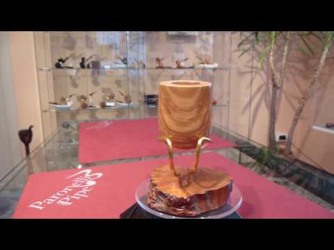 Brand new pipe TOM SPANU olive wood bent handmade -  eBay item number: 401344308125