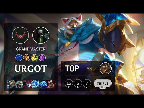 Urgot Top vs Renekton - EUW Grandmaster Patch 12.2