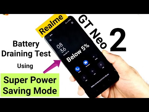 Realme GT Neo 2 Battery Draining Test for 12hours Using Super Power Saving mode below 5% 🔥🔥🔥