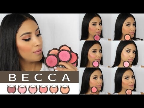 *New Becca Cosmetics Luminous Blushes REVIEW/SWATCHES