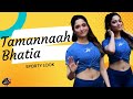 Tamannaah Bhatia Dones A Sporty Look In Blue Flaunts Her Midriff