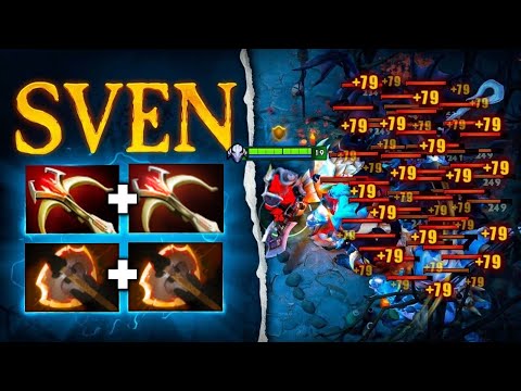 +200% Cleave Damage Sven🔥🔥🔥30 Kills Combo With Magnus | Dota 2 Gameplay