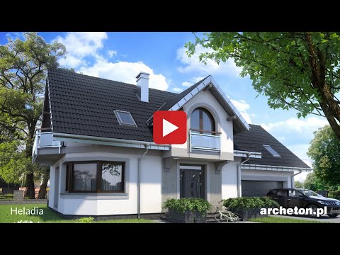 Projekt domu Heladia - archeton.pl - z użytkowym poddaszem 228,2 m2