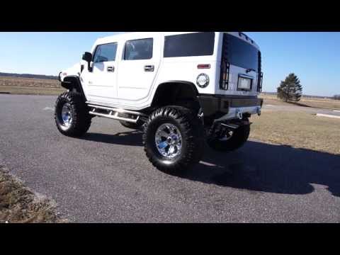 ~~SOLD~~MONSTER 2004 HUMMER H2 FOR SALE~14" BULLETPROOF SUSPENSION LIFT WITH LADDER BARS
