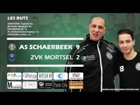 Résumé du match: AS SCHAERBEEK - ZVK MORTSEL 9-2 (18/03/2016)