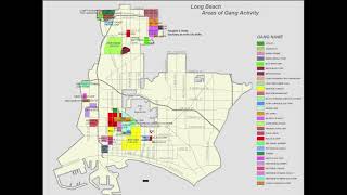 Long Beach Gang Map.  From a 2010s Report
