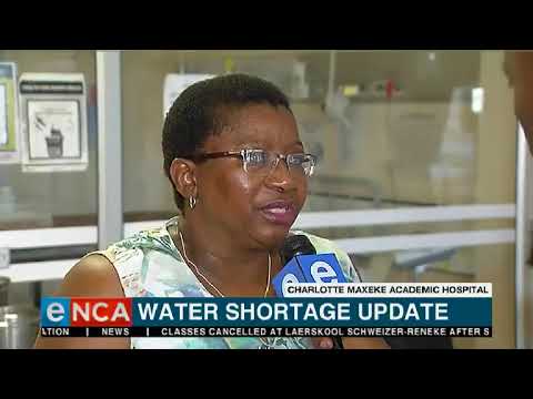 Water interruption resolved at Charlotte Maxeke