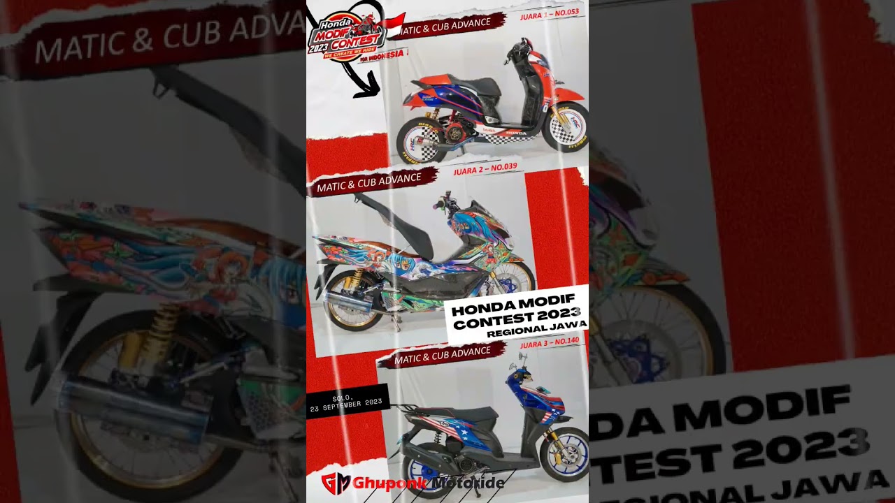Pemenang Honda Modif Contest 2023