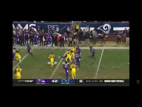 Marcus peters gets a REVENGE interception against his former team after trade (Ravens vs Rams)WEEK12