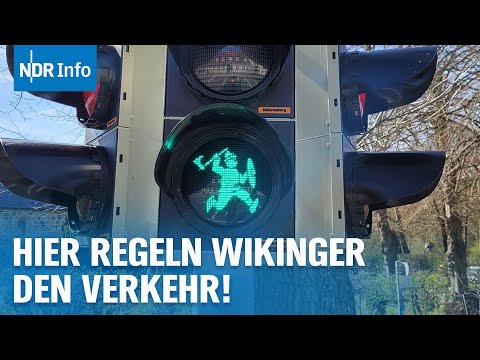 Deutschlands erste Wikinger-Ampel in Schleswig-Holstein: Hier regeln Wikinger den Verkehr | NDR Info