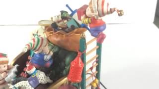 Enesco Gettin' Ready to Go Ho Ho Deluxe Action Animated Christmas FIgurine