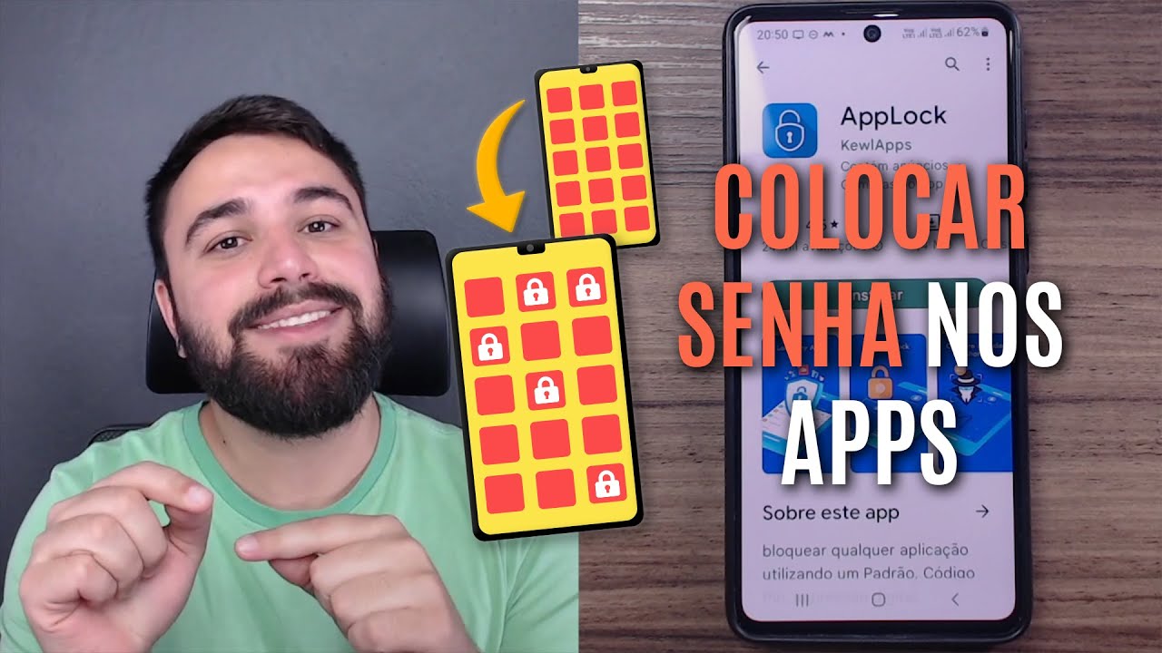 COMO COLOCAR SENHA NOS APLICATIVOS DO CELULAR