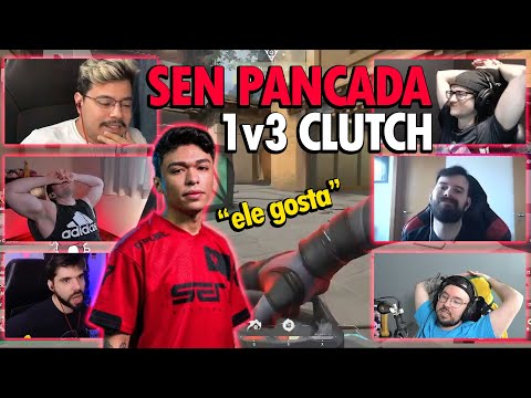 REAÇÕES AO NT DO PANCADA NO 1v3 CLUTCH (LOCK//IN 2023)