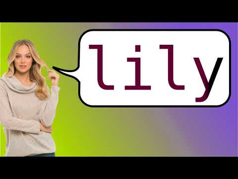 Como dizer 'lírio' em ingles?