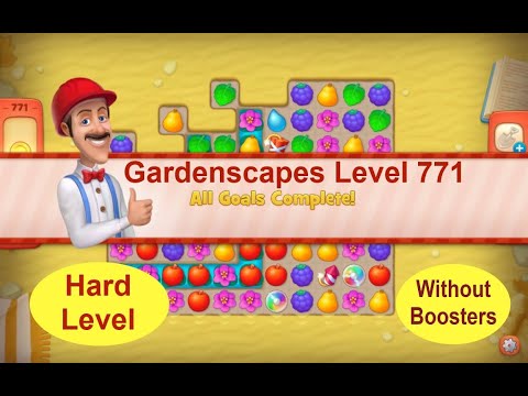 Gardenscapes Level 771 - No Boosters