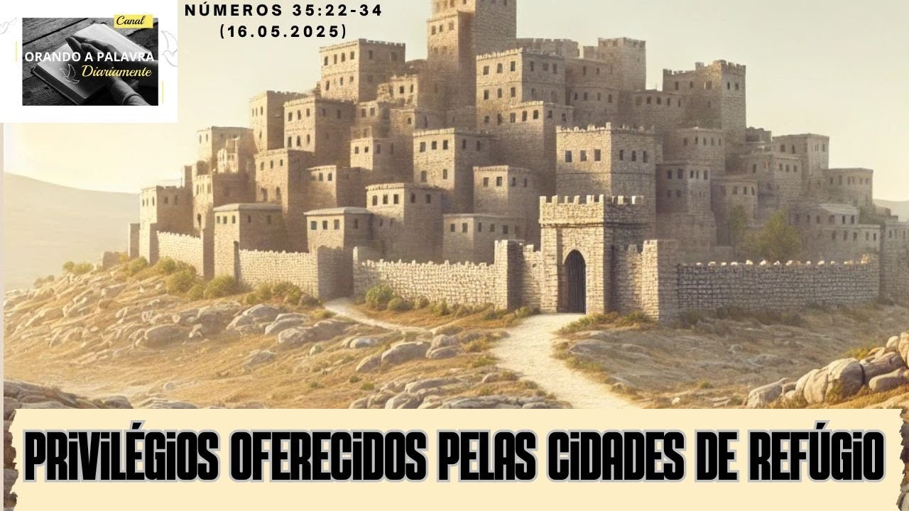 PRIVILÉGIOS OFERECIDOS PELAS CIDADES DE REFÚGIO || Números 35:22-34 || 16.05.2025