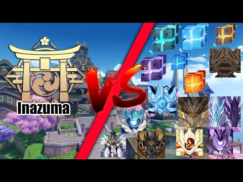 Inazuma Against All World Bosses - Genshin Impact