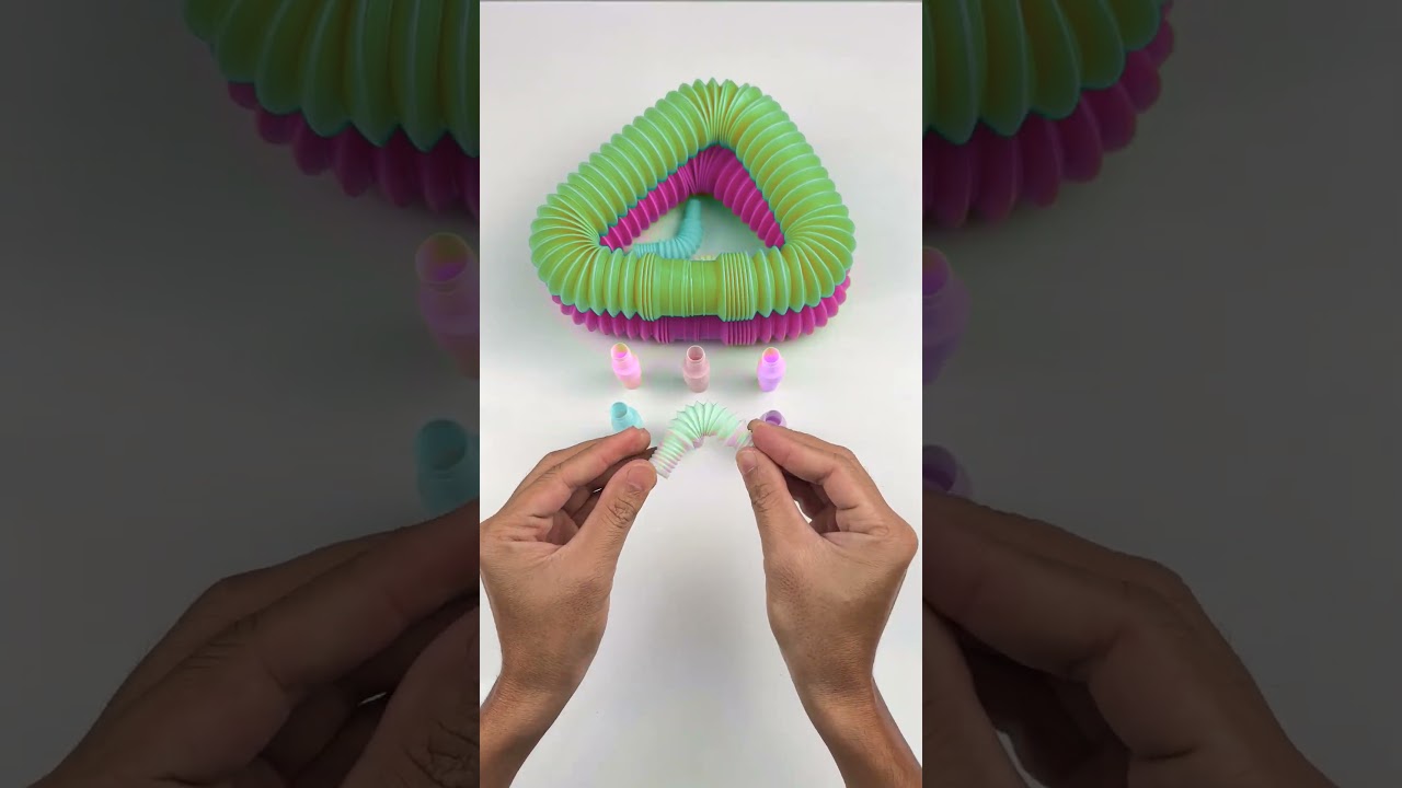 Pop-Tube Robot ASMR 🎧 Sonidos Cruncheantes y Satisfactorios #asmr #satisfying #shorts