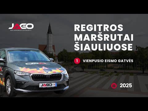 JAGO | Šiauliai - Regitros maršrutai Šiauliuose | Vienpusio eismo gatvės
