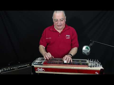 Using an A  drone note at 440 to check your intonation on a pedal steel