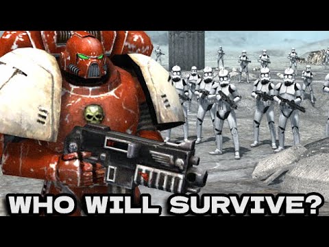Can 20 Clone Troopers kill 1 Space Marine?