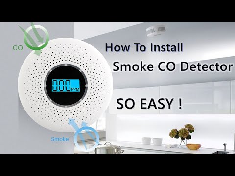 How To Install And Test Combined Smoke CO detector Carbon Monoxide Smoke Alarm ?