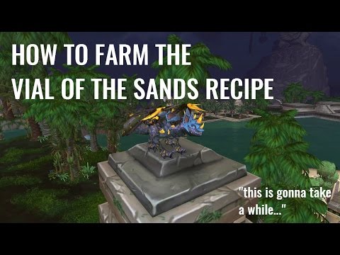 How to farm the Vial of the Sands Recipe (Old way)