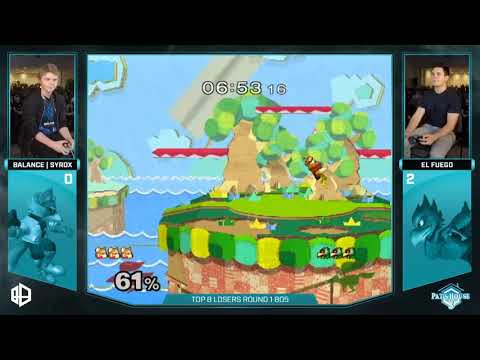 PH3 - El Fuego (Falco) vs. Syrox (Fox) - SSBM Top 8 Losers - Smash Melee