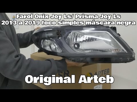 Farol Onix Ls Joy/ Prisma Ls Joy 2013 2014 2015 2016 2017 2018 2019 Máscara Negra Original Arteb