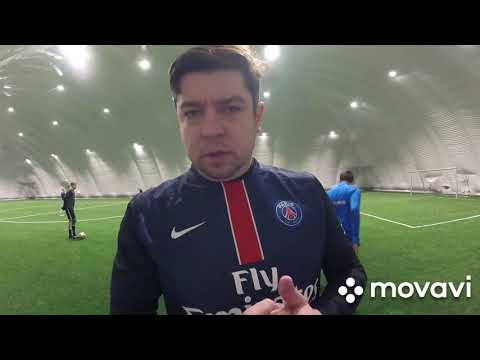Trening  piłkarski 20191205 - 1na1, strzały, podania w Novilion trener Robert Lewandowski